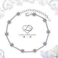 ［Real Moissanite］Can Pass Diamond Test 18K Gold Ten Diamond Star Bracelet MB003 Moissanite Bracelet/