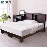 [特價]【KIKY】小宮本機能附插座二件床組單人加大3.5尺(床頭片+高腳六分床底)
