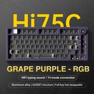 LEOBOG Hi75C PRO Customized Mechanical Keyboard 81 Keys 2.4G/Bluetooth/Wired RBG Aluminum Alloy Gami