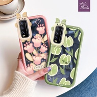 Tulip Flower In Oil Painting ph case Odd Shape for for vivo Y21/S/A/T Y20/S/A/I/G/SG/T Y19 Y17 Y16 Y15/S Y12/A/I Y11/S Y10 4G/5G soft case Cute Girl Cool plastic Phones