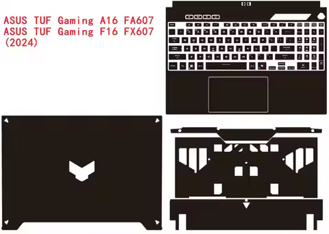 For ASUS TUF GAMING A16 FA607N FA607 NU，TUF GAMING F16 FX607V FX607VJ FX607VU Pre Cut Laptop Vinyl D