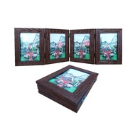 3R Fold Photo Frame (8.9 x 12.7 cm)/ Fiber New Motif/ Kolase