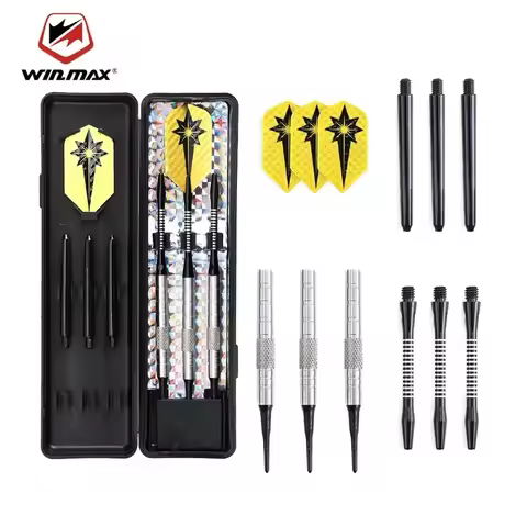 Win.Max Darts Flights Set 16/18g 80% Tungsten Soft Tips For Electronic Dart Board Professional Acces
