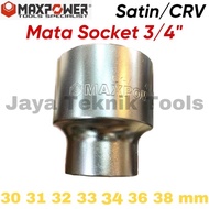 MATA Maxpower 3/4 Inch Socket Bit Socket Wrench 30 31 32 33 34 36 38 Mm