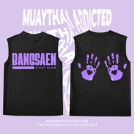 Bangsaen Fight Club Sleeveless With Sleeveless Less Cover T-shirt for the ultimate fight Club S-3XL 