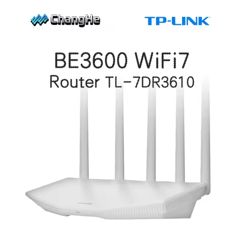 TP-LINK TL-7DR3610 BE3600 Dual-Band Wi-Fi 7 Wireless Router 1000Mbps 4-Port 5G+2.4G Dual-Band Aggreg