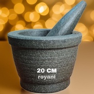 LUMPANG BATU ASLI 20 CM ORIGINAL NATURAL STONE COBEK 18 CM GUARANTEE FREE ORIGINAL ULEKAN