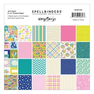 Spellbinders 6 x 6 "Playful Words Liner Set Just Sayin '6" x 6 "Paper Pack