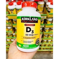 Vitamin D3 D 50mcg (2000IU) Kirkland chai 600 viên date Mới