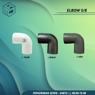 Knie PVC 5/8" Elbow PVC Knee PVC Elbow L PVC Keni PVC White