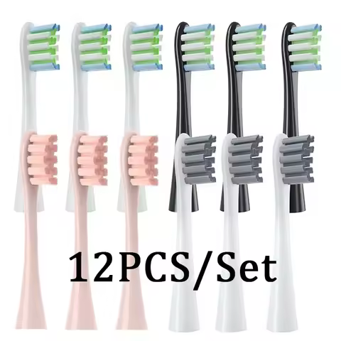 12PCS Replacement Brush Heads for Oclean X/ X PRO/ Z1/ F1/ One/ Air 2 /SE Sonic Electric Toothbrush 