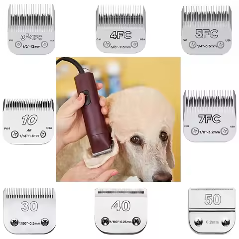 3F 4F 5F 7F 9# 10# 30# 40# 50# Professional Dog Clipper A5 Blade Fit Most Andis & Oster Pet Clippers