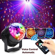 LED Party Light RGB Magic Ball Disco Ball Light Stage Effect Lamp Music Party Projector Rotating Lig