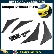 Universal Bumper Diffuser Plate Car Front Bumper Lip Splitter Body Spoiler Canard Refit