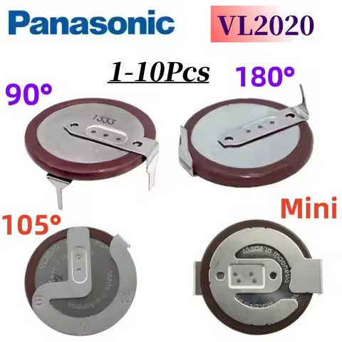 Panasonic Original VL2020 2020 rechargeable battery lithium battery With Legs 90 degrees 105 degrees