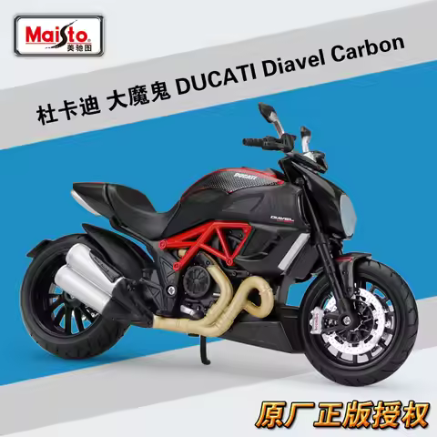 Maisto 1:12 Ducati Diavel Carbon Red Die Cast Vehicles Collectible Hobbies Motorcycle Model Toys