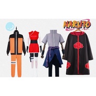 Malaysia Ready Stock Naruto Costume Cosplay Kids Adult Shirt Anime Boy Clothes Boruto Children's Day