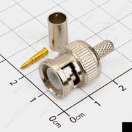 [5 Pieces]- BNC-RG58 BNC Male Connector Straight Wire Row Smart Components