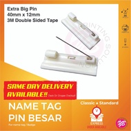 PIN FOR NAME TAG / BADGE - EXTRA BIG PIN NAMETAG PIN