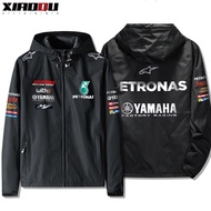 PETRONAS MotoGP ทีมเสื้อกันหนาวมีฮู้ดสําหรับทั้งชายและหญิงเสื้อแจ็คเก็ตโพลีเอสเตอร์สําหรับผู้ที่ชื่น