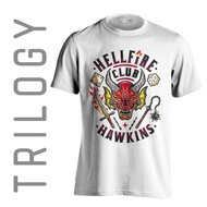 TRILOGY TRF 0630 - The Stran ger Things T-shirt - Hell F ir e Club H aw kins - Movie Classic Retro V