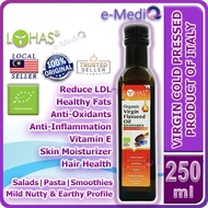 Lohas Organic Flaxseed Oil 250ml [Virgin Cold Press | Rich Omega 3] (Exp: Jan/2027)