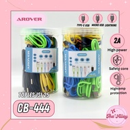 AROVER MACARON CB444 JAR CABLE CONTENTS 25 pcs ORIGINAL TYPE C / MICRO USB