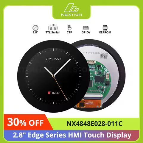 NEXTION NX4848E028-011C 2.8″ LCD-TFT Capacitive HMl Touch Display Module Edge Series Screen Panel To