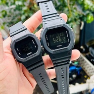 G-Shock Couple & Set Dw5600 Men For Lades Analog- Digital Strap Rubber Unisex full Light jam