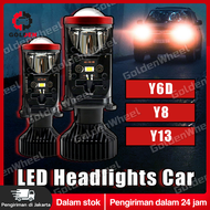 2Pcs Lampu Depan LED Y6D/Y8/Y13 H4 6000K Kualitas Tinggi 120W Ori Import Super Terang Lampu Depan Mo