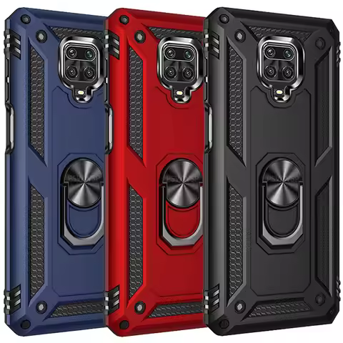 Shockproof Armor Magnetic Metal Case For Xiaomi Redmi Note 10 9 X3 9c 9s 8T 8 7 Poco M3 11 F3 9A 7A 