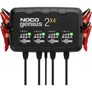 NOCO GENIUS2X4, 4-Bank, 8A (2A/Bank) Car Battery Charger, 6V and 12V Smart Charger, Battery Maintain