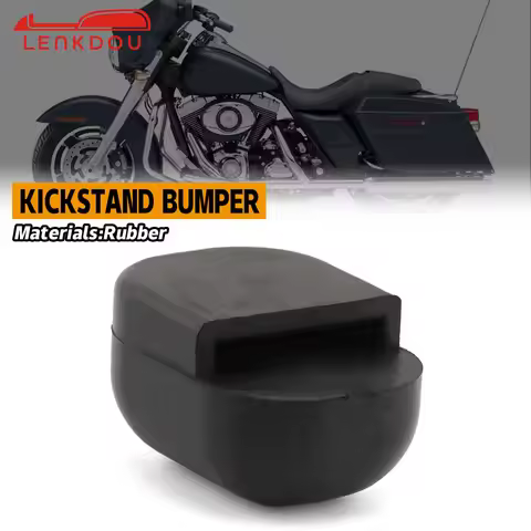 Motorcycle Black Rubber Kickstand Bumper For Harley Touring Road Electra Street Glide Road King CVO 