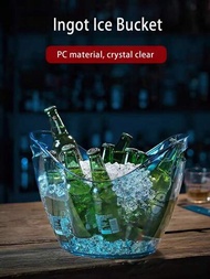 1個塑膠冰桶帶手柄-適用於葡萄酒,香檳和啤酒-家庭廚房和酒吧使用的瓶冷卻器-飲料冷卻器