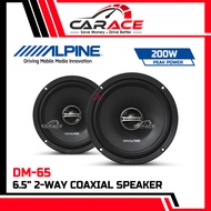 ALPINE DM-65 6.5" 2-Way Coaxial Speaker 6.5 Inch 2Way Speaker 200Watts ALPINE Car Speaker Kereta