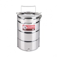 ZEBRA STAINLESS STEEL SUS304 14CM 3.5 TIER BUDDY PINTO TIFFIN CARRIER FOOD CONTAINER /高级钢食格(3层+半层)