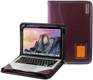 Broonel - Contour Series - Purple Heavy Duty Leather Protective Case - Compatible with LG Gram 14 Z9