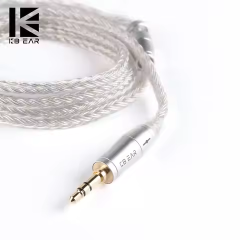 KBear 4842 replacement cable, HIHIHEAR 16 core silver plated detachable headphone cable(2pin3.5, QDC