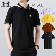 🔥Ready Stock🔥M-5XL Polo T Shirt Men Baju Cotton Plain Collar Polo T Shirt T-Shirt Shirts Casual Fashion Pakaian Kolar Baju T Shirt Lelaki Berkolar