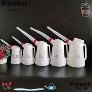 PREVAL Spout Container Oiler, Plastic 1.2/2/3/4/5 Litre Oil Measuring Jug, Universal with Pouring Oi