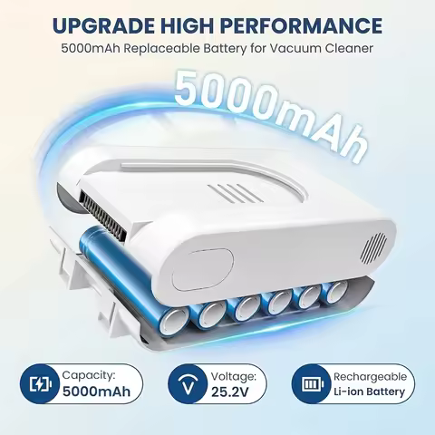 5000mAh Replacement Vacuum Cleaner Battery for Xiaomi G10 G9 Plus Dreame T10 T20 Pro R10 V12S V16S2 
