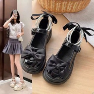 White Lolita shoes big size 40 41 42 43 44 with round toe flat sole