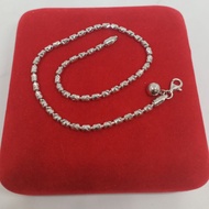 Adult Anklet Silver 925 White Gold Plated Glk2