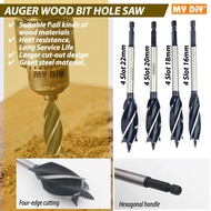 MYDIYSDNBHD - BOLIAN 4 SLOT WOOD AUGER DRILL BIT WOOD DRILL BIT WOOD AUGER BIT HOLE SAW DRILL BIT / 