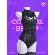 Cowgirl Bebop Inspired Black Widow Spider-Themed Skinny Fit Cosplay Outfit