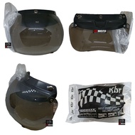 KBR Brand Convex Visor Helmet Visor for Retro Bogo Cargloss JPN Ava Helmets etc.