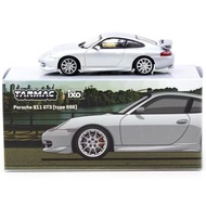 TARMAC WORKS X IXO MODELS 1/64 PORSCHE 911 GT3 (TYPE 996) SILVER
