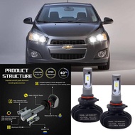 2 ชิ้น LED สีขาว 6000K S1 หลอดไฟ NW ชุดไฟหน้าสําหรับ Chevrolet AVEO (T300) 2011-2023 (โคมไฟหัว)