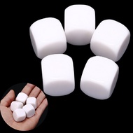 [rangevoyage11] 5Pcs 20Mm Blank Dice White Rounded Corner D6 Creative Children Teching Diy Dice