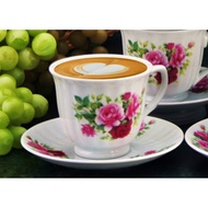 6 PAIR 10 OZ CUP AND SAUCER SET 21266
